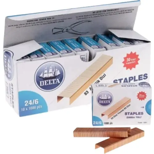 zımba teli delta 24/6 1 kutu (10000 adet)