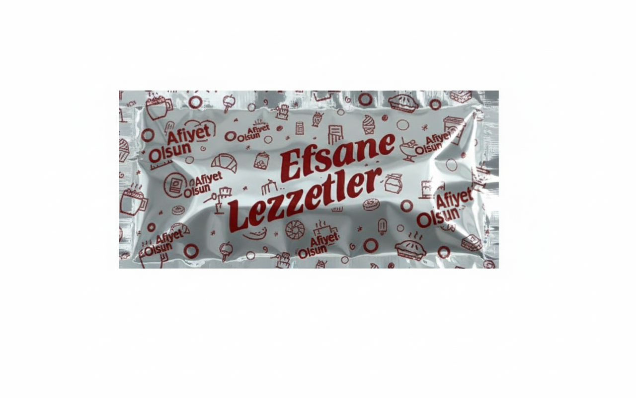 Efsane Lezzetler Baskılı Kolonyalı Mendil