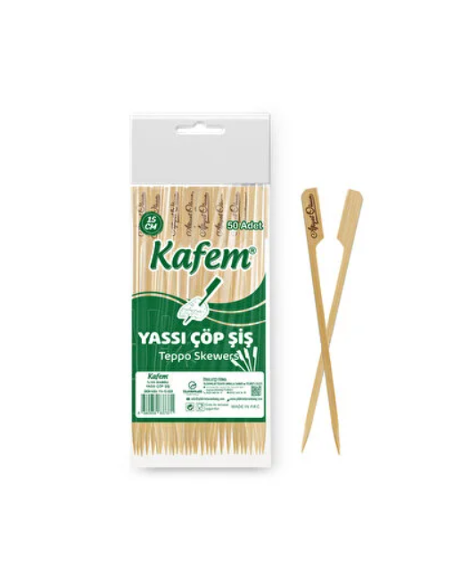 Yassi Afiyet olsun Çöp şiş 15 cm