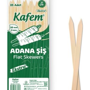 Adana Çöp Şiş  Ekstra Ahşap 35 cm