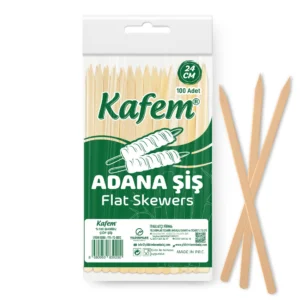 Adana Çöp Şiş  Ekstra Ahşap 24 cm