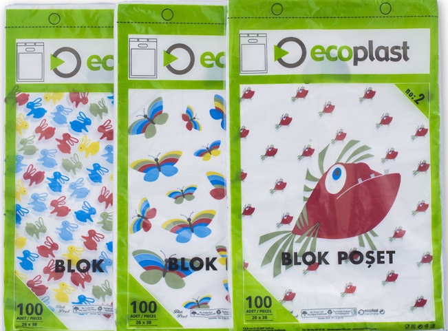 Baskılı Blok Poşet Beyaz 20x30 cm No:0