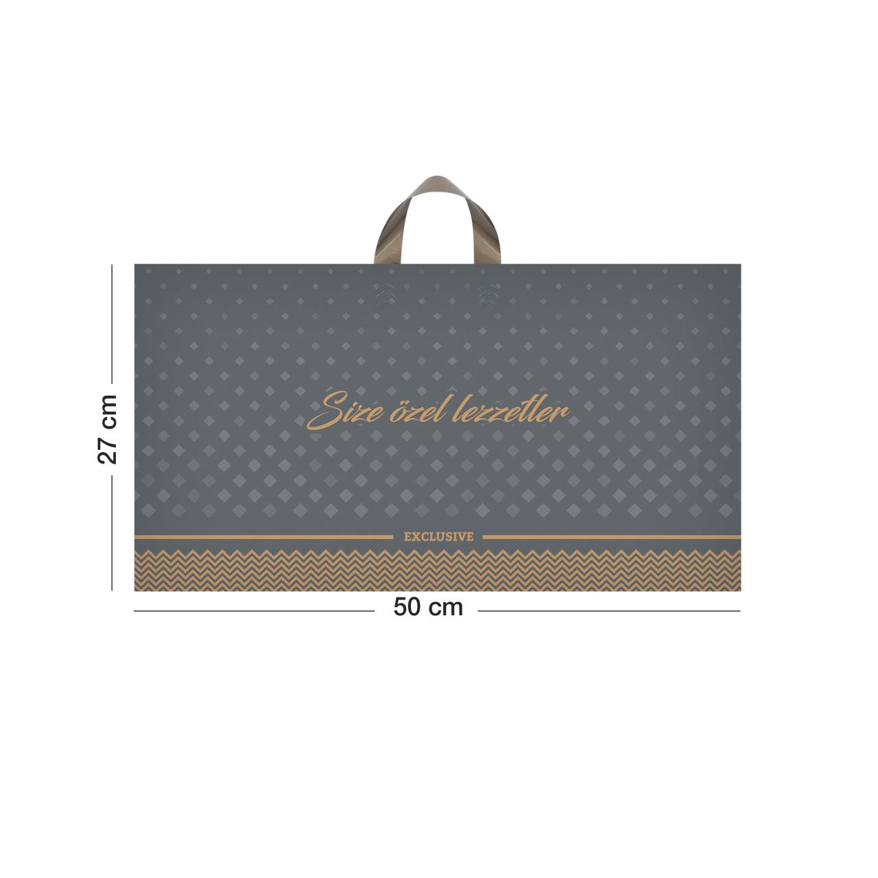 tatlı ve pasta poşeti (kulplu) 50x27 cm 50 adet